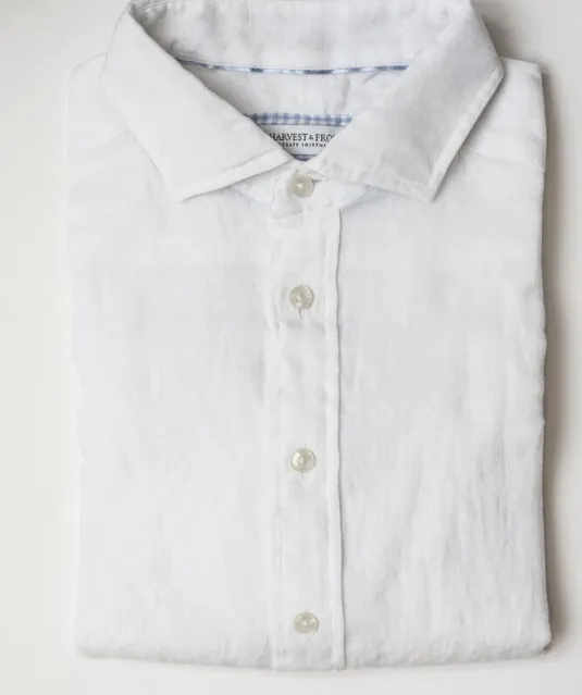 Indigo Bow 33  Hemd Slim Fit Heren Wit