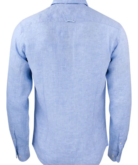 Indigo Bow 33  Hemd Slim Fit Heren Hemelsblauw