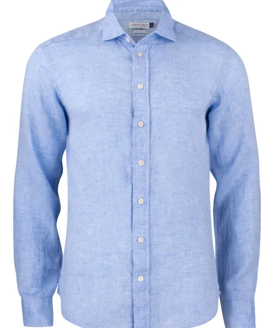 Indigo Bow 33  Hemd Slim Fit Heren Hemelsblauw