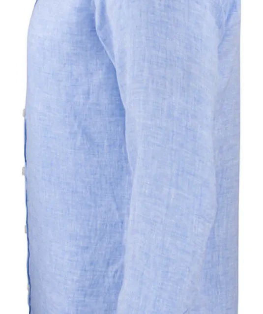 Indigo Bow 33  Hemd Slim Fit Heren Hemelsblauw