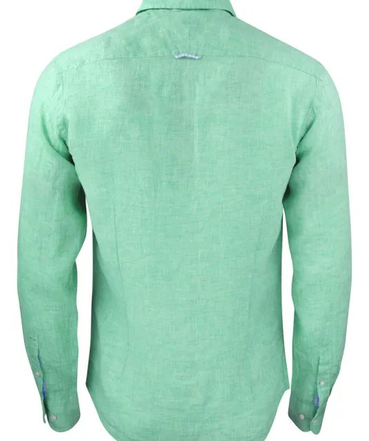 Indigo Bow 33  Hemd Slim Fit Heren Woudgroen