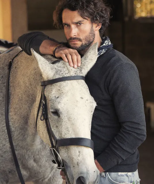 Ashland V Gebreide Sweater Heren Grijs mélée