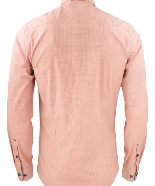 Purple Bow 141  Hemd Slim Fit Man Oranje/geruit