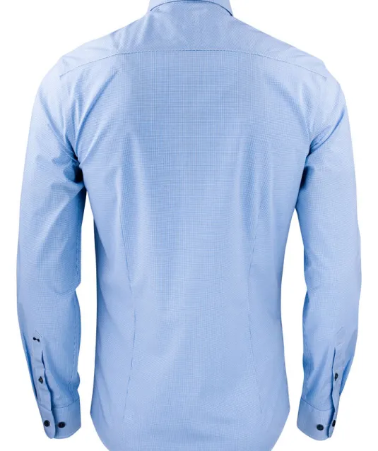 Purple Bow 141  Hemd Slim Fit Man Blauw/geruit