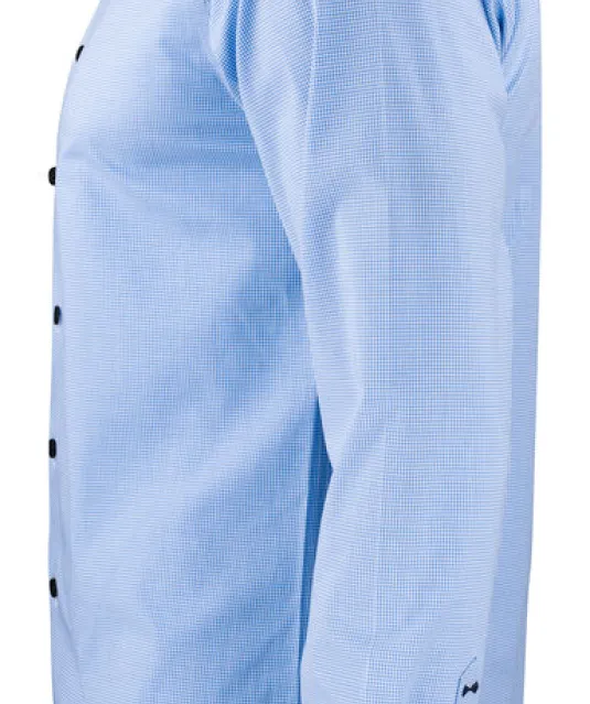 Purple Bow 141  Hemd Slim Fit Man Blauw/geruit