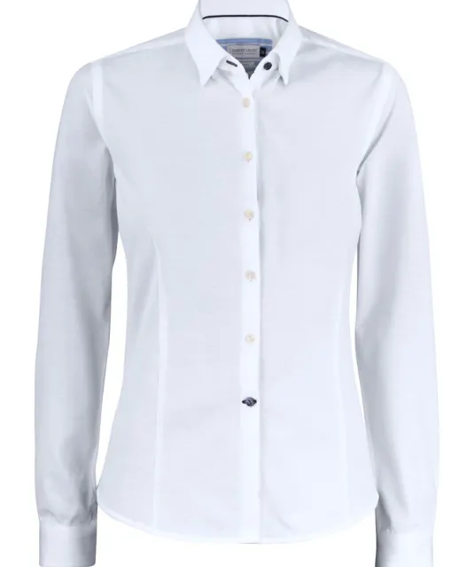 Indigo Bow 34  Hemd Dames Wit