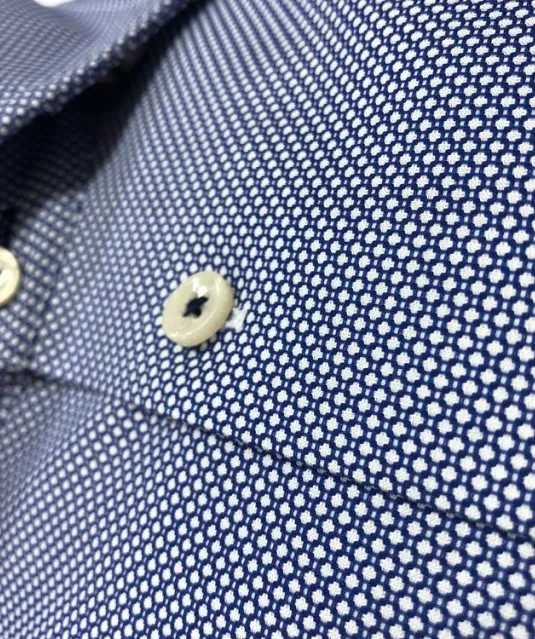 Purple Bow 48 Hemd Slim Fit Heren Blauw patroon