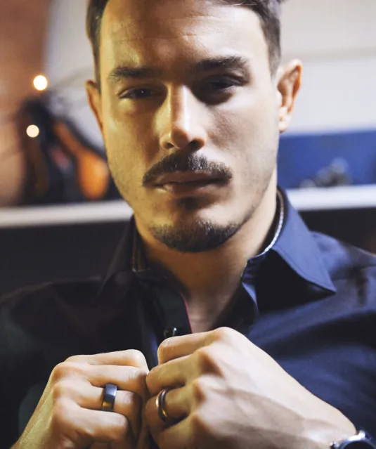 Red Bow 20  Hemd Slim Fit Heren Wit/marine