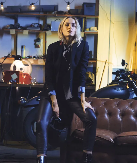 Purple Bow 48  Hemd Dames Blauw patroon