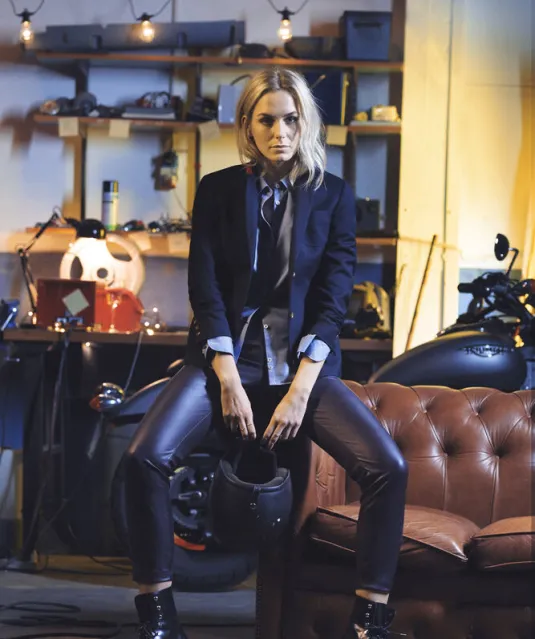 Purple Bow 48  Hemd Dames Blauw patroon