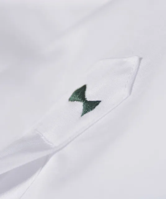 Green Bow 01  Hemd Regular Fit Heren Wit