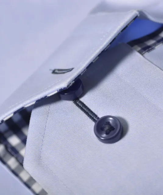 Red Bow 20  Hemd Regular Fit Heren Hemelsblauw/marine