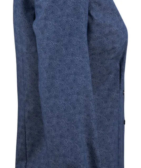 Purple Bow 143  Hemd Dames Middenblauw gestreept