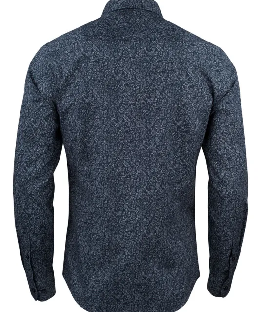 Indigo Bow 37  Hemd Slim Fit Heren Marine