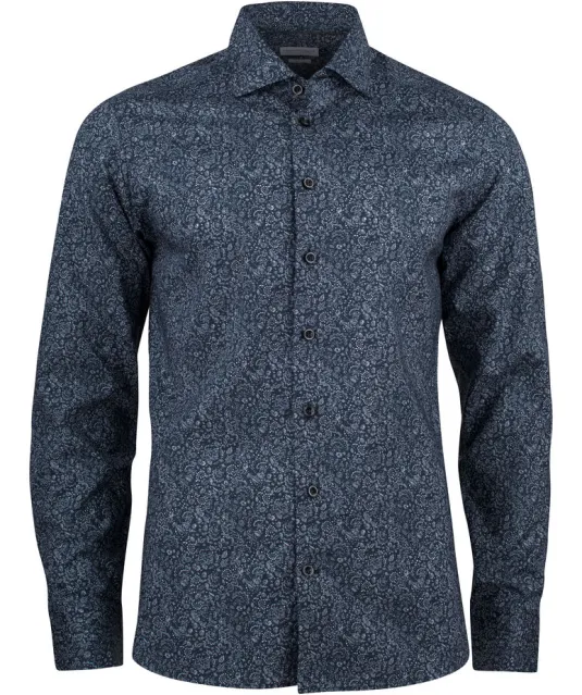 Indigo Bow 37  Hemd Slim Fit Heren Marine