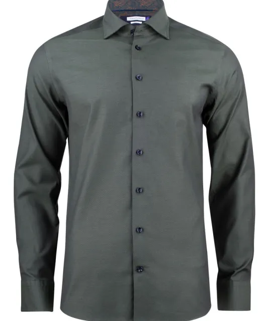 Purple Bow 142  Hemd Regular Fit Heren Groen