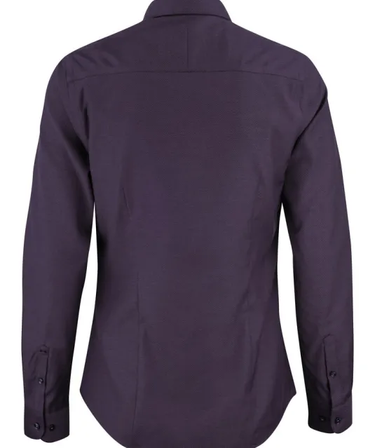 Purple Bow 142  Hemd Dames Paars