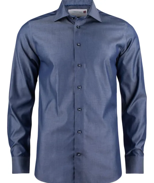 Red Bow 120  Hemd Regular Fit Heren Blauw gestreept