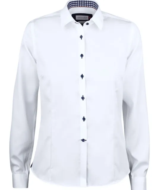 Red Bow 20 Hemd Dames Wit/marine