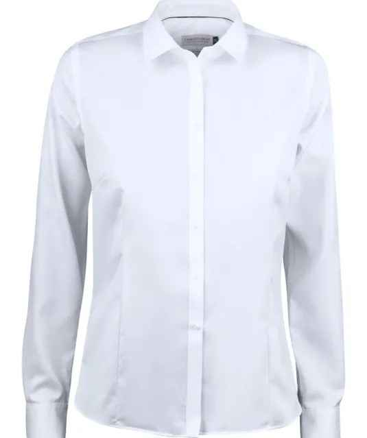 Green Bow 01  Hemd Dames Wit