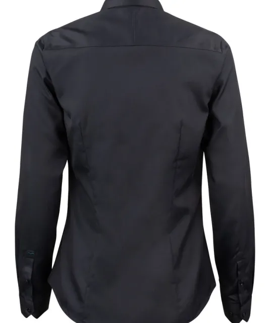 Green Bow 01  Hemd Dames Zwart