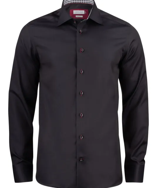 Red Bow 20  Hemd Regular Fit Heren Zwart/rood
