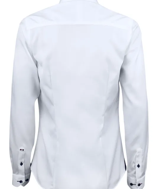 Red Bow 20 Hemd Dames Wit/marine