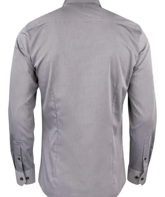 Yellow Bow 50  Hemd Slim Fit Heren Grijs mélée