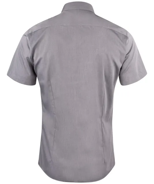 Yellow Bow 50 S/S  Hemd Regular Fit Heren Grijs mélée