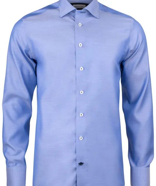 Red Bow 122  Hemd Regular Fit Heren Middenblauw