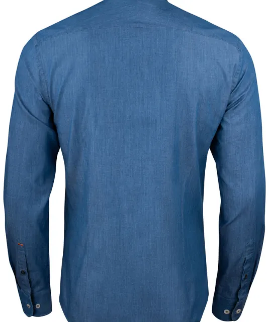 Indigo Bow 130  Hemd Regular Fit Heren Blauw gestreept