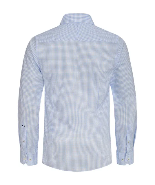 Yellow Bow 53  Hemd Slim Fit Heren Lichtblauw