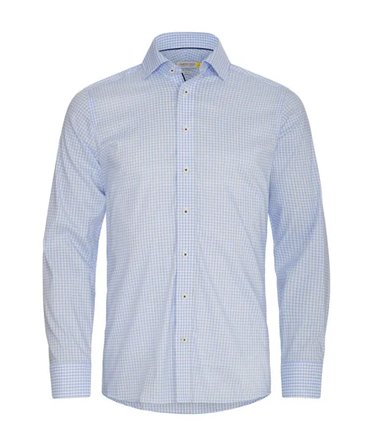 Yellow Bow 53  Hemd Slim Fit Heren Lichtblauw