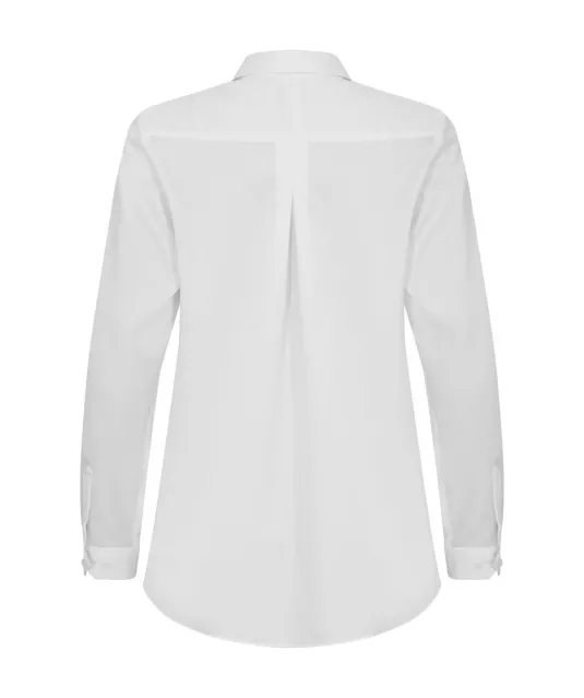 Green Bow 01  Hemd Relaxed Fit Dames Wit