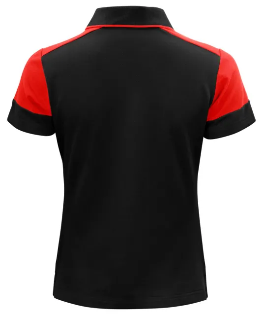 Prime Polo Dames Zwart/rood