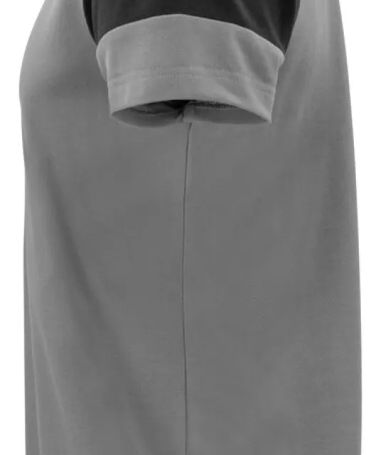 Prime Polo Heren Staalgrijs/zwart