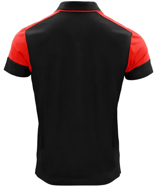 Prime Polo Heren Zwart/rood