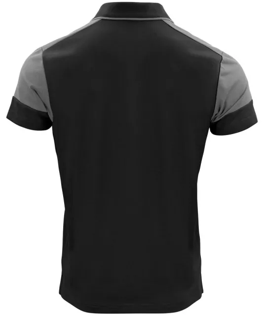 Prime Polo Heren Zwart/staalgrijs