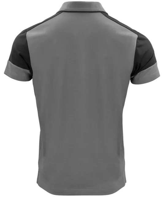 Prime Polo Heren Staalgrijs/zwart