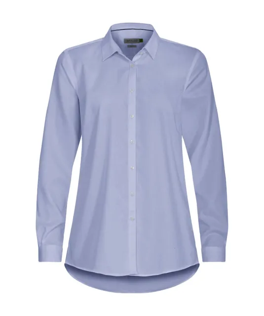 Green Bow 01  Hemd Relaxed Fit Dames Lichtblauw