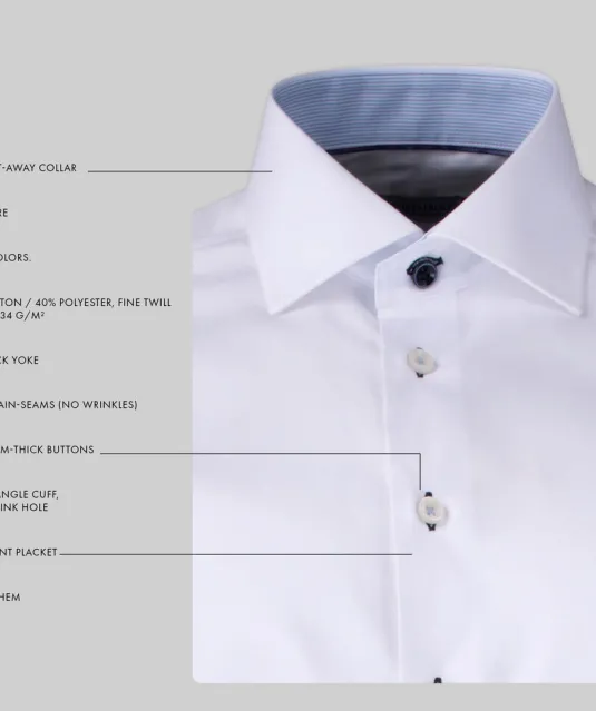 Yellow Bow 51  Hemd Regular Fit Heren Ecru