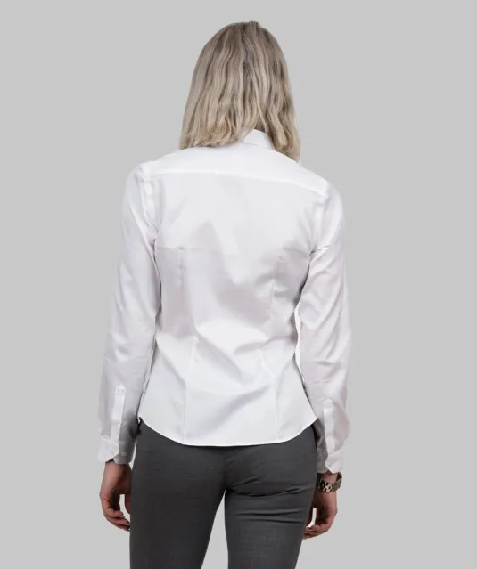 Green Bow 01  Hemd Dames Wit