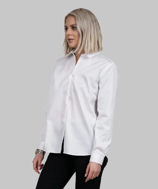 Green Bow 01  Hemd Relaxed Fit Dames Wit