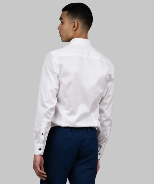 Red Bow 20  Hemd Slim Fit Heren Wit/marine