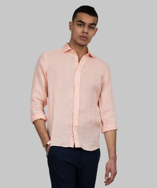 Indigo Bow 33  Hemd Slim Fit Heren Oranje