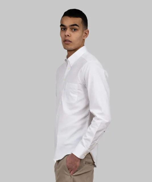 Yellow Bow 54  Hemd Slim Fit Heren Wit