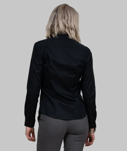 Black Bow 60  Hemd Dames Zwart