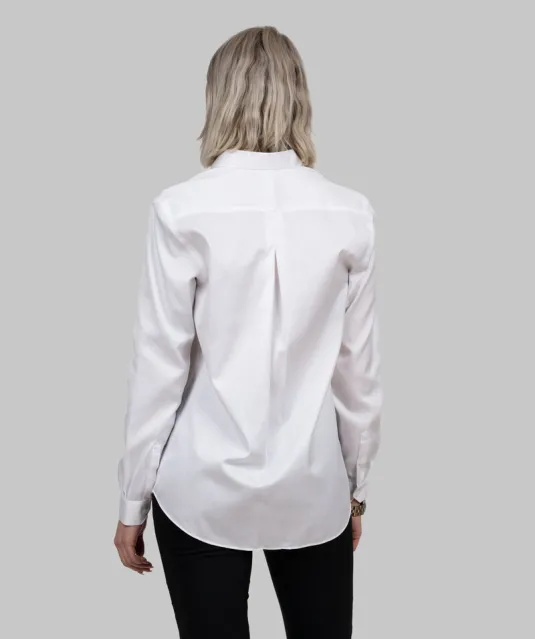 Green Bow 01  Hemd Relaxed Fit Dames Wit