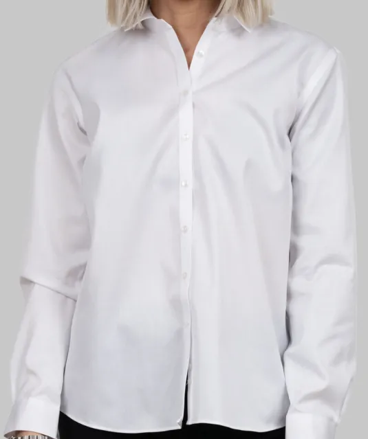 Green Bow 01  Hemd Relaxed Fit Dames Wit