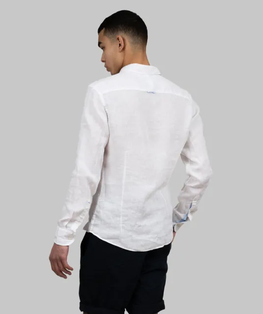 Indigo Bow 33  Hemd Slim Fit Heren Wit